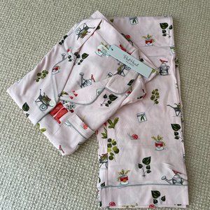 NWT Bed Head Pajamas Pink Garden Long Sleeve Cotton Jersey Pajama Set Small